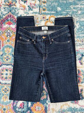 J.Crew Lookout High Rise Skinny Jeans Size 26 Dark Wash Denim